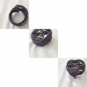 Beadwork wrap bracelet